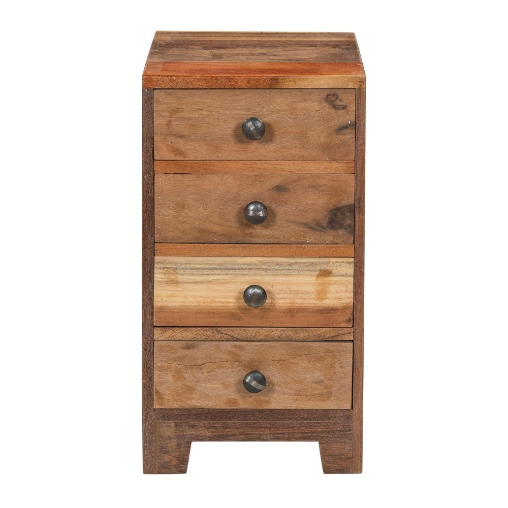 Altholz-Beistellschrank PARADOR 50cm Kommode mit 4 Schubladen