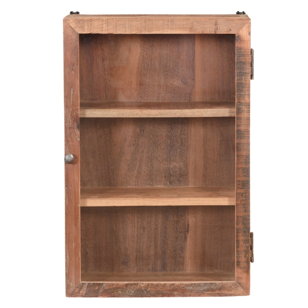 Altholz Wandschrank MURO Glastür 40cm Vitrine Gewürzschrank
