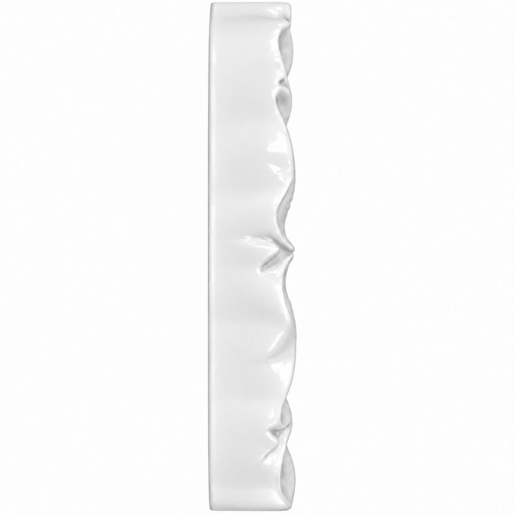 Moderner Wandspiegel AINA 70cm weiss hochglanz Akzentspiegel