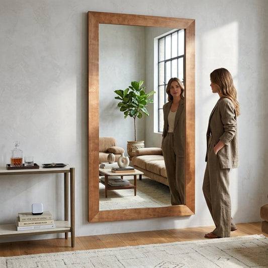 Massivholz Wandspiegel MADEIRA Natural 180x100cm