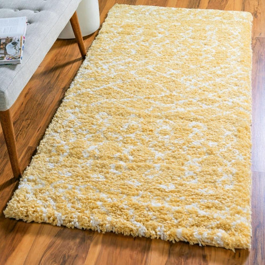 Teppich MARA Shaggy Läufer Vanille  80x185 cm
