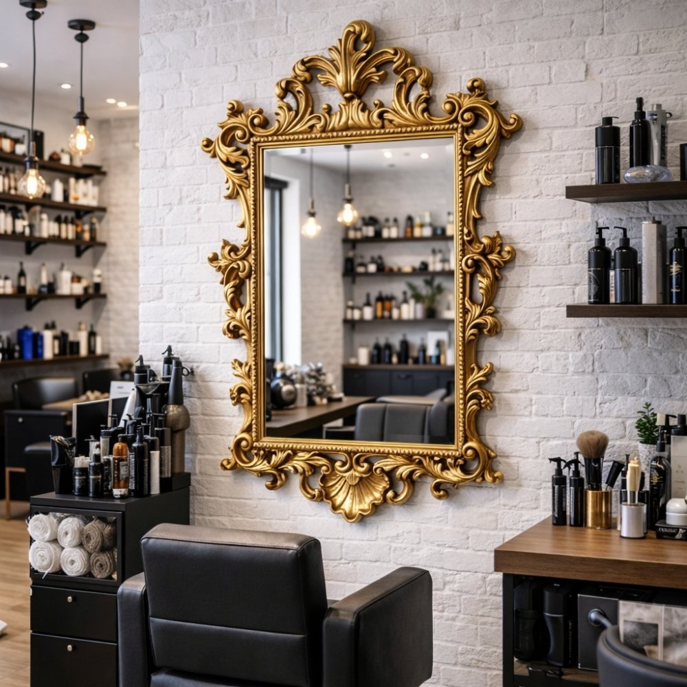 Opulenter Wandspiegel KINGDOM 125cm Gold Barock Verzierung Design