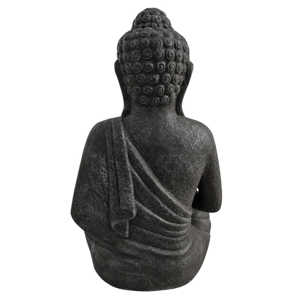 Dekorative Figur BUDDHA PROTECT 80cm antik-schwarz Garten Indoor