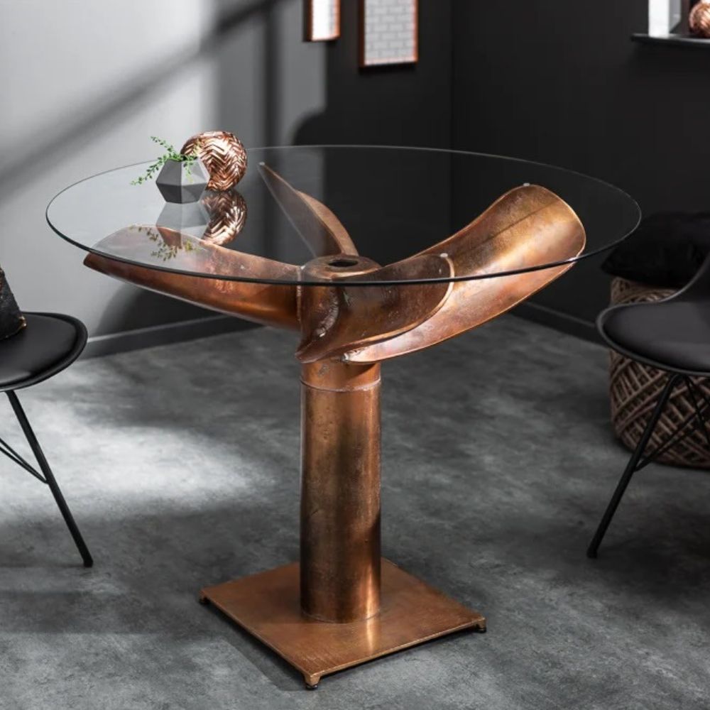 Glasplatte TERRY 100cm Rund 8mm Stärke gehärtetes Glas Bodenplatte