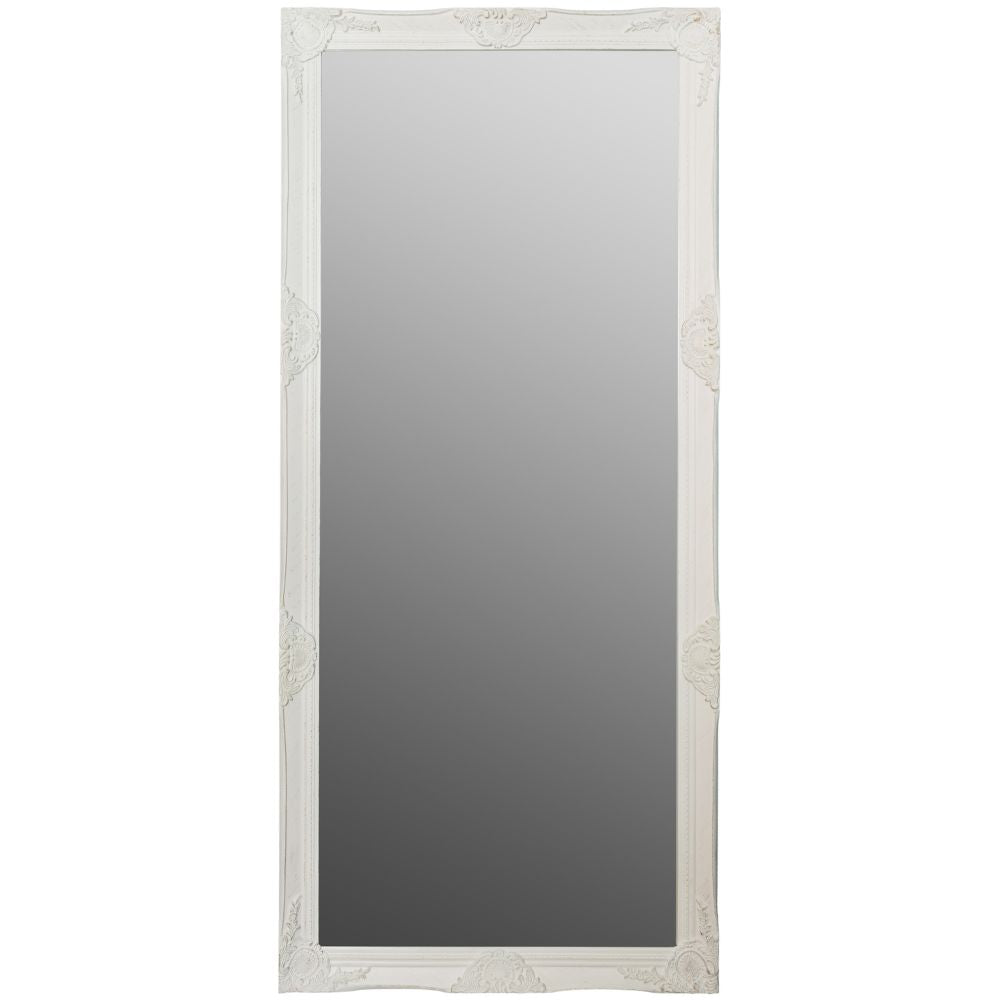 Barock Spiegel LORD antik-weiss 162x72cm Wandspiegel