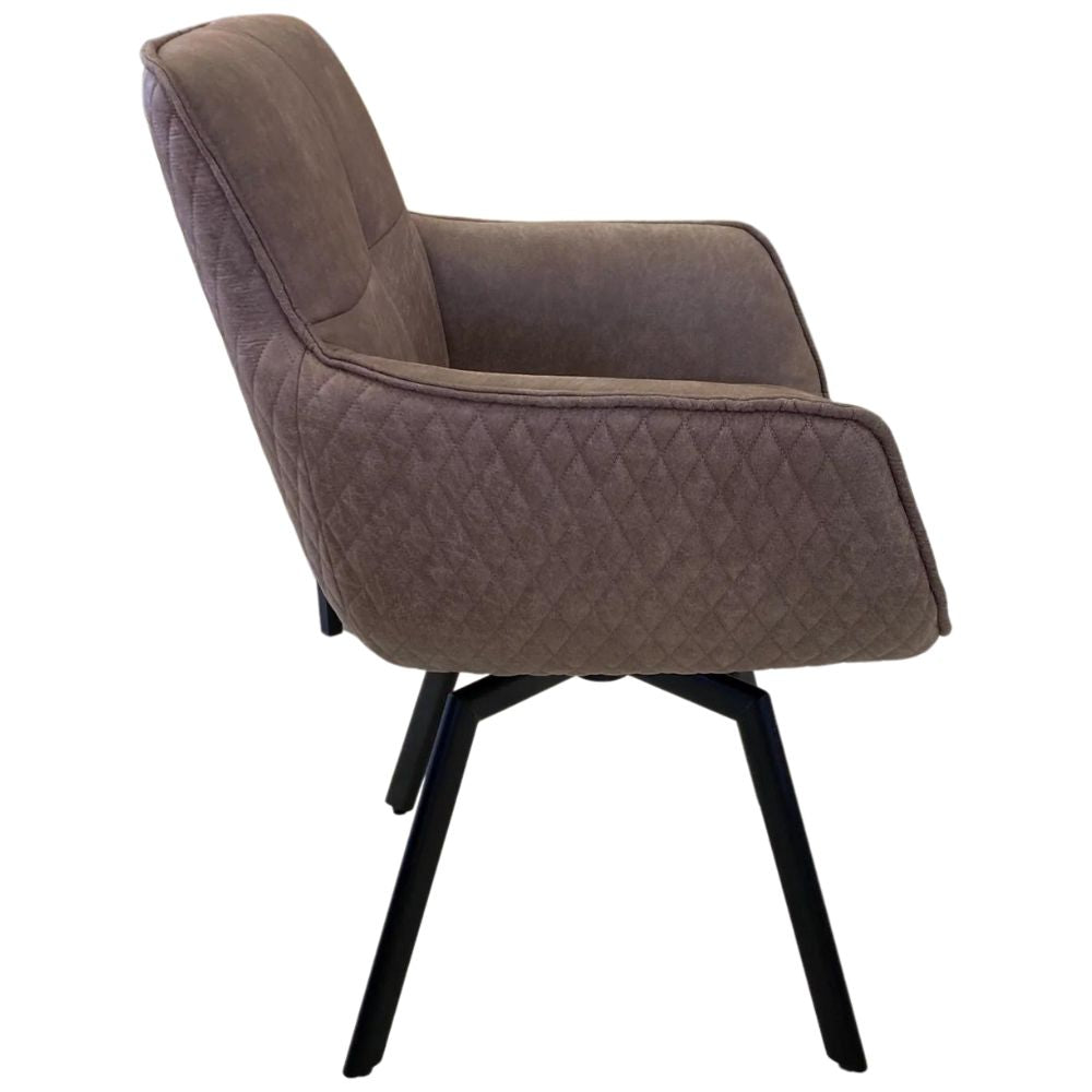 Exquisiter Drehstuhl 360° + Return SPLENDID elephant Leder-Tex-Mix