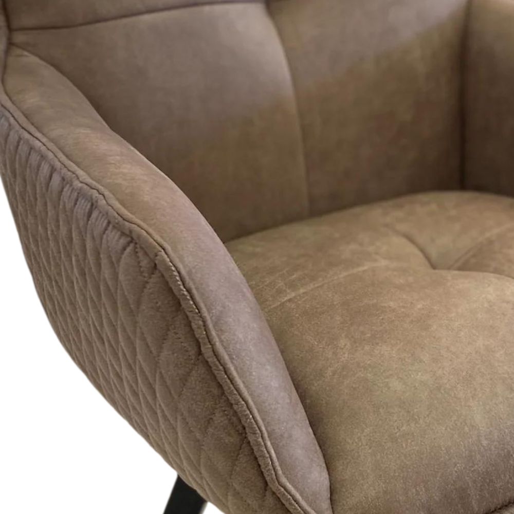 Exquisiter Drehstuhl 360° + Return SPLENDID elephant Leder-Tex-Mix
