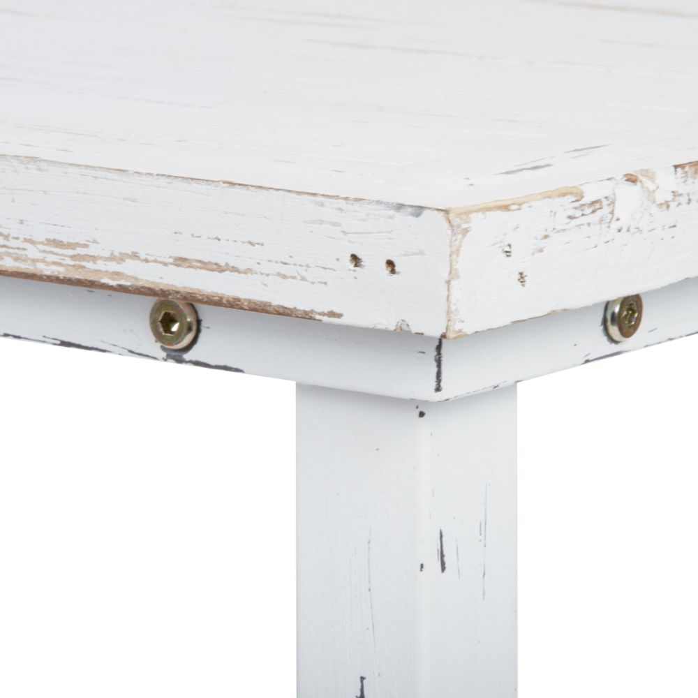 Landhaus Konsole CASA 100cm Shabby-Chic weiss Esstisch