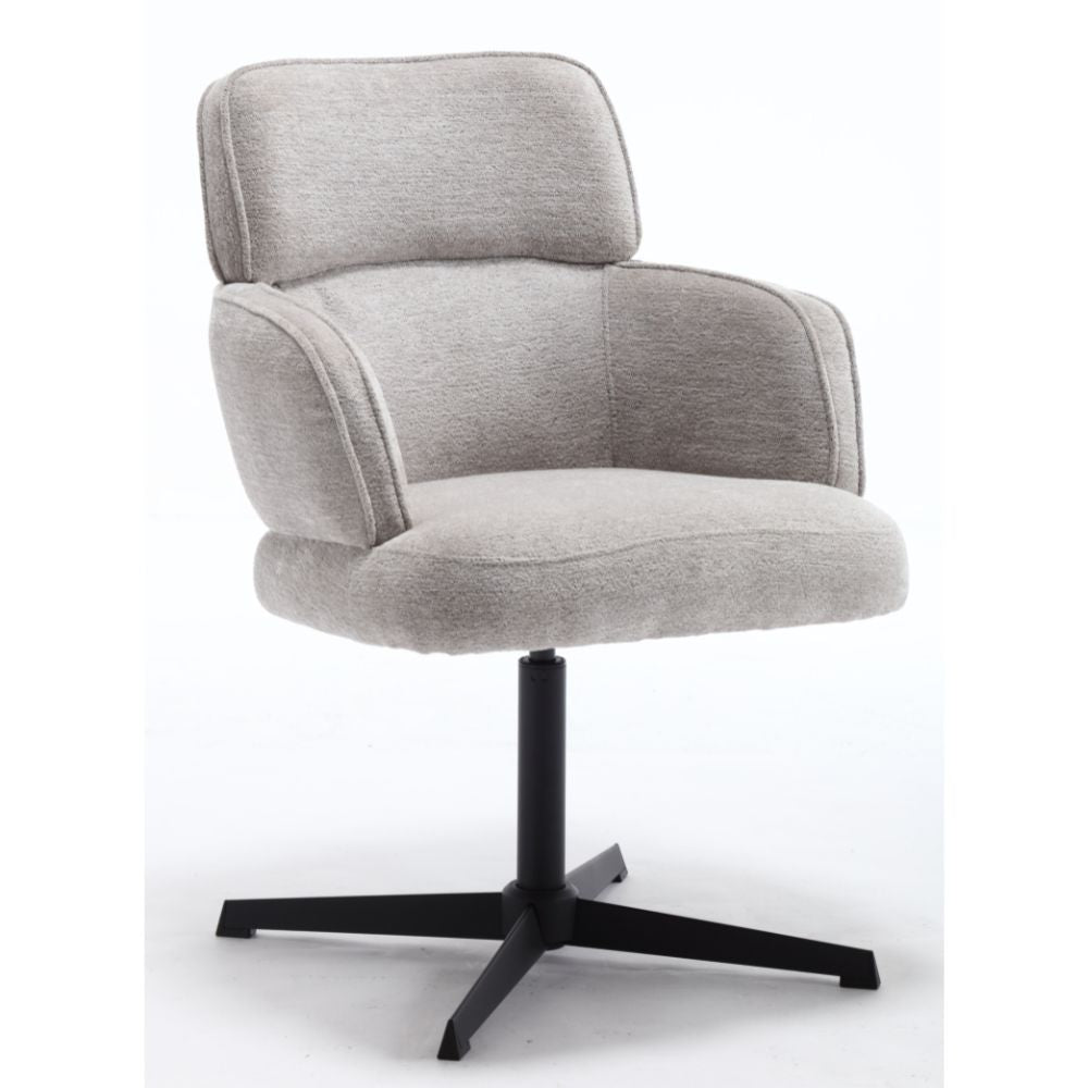 Exklusives 2er-Set Hochlehner Drehstuhl 360° MASSIMO silbergrau
