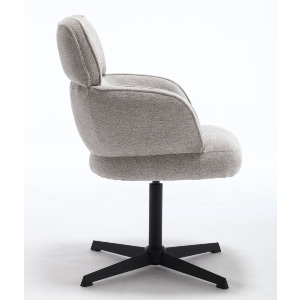 Exklusives 2er-Set Hochlehner Drehstuhl 360° MASSIMO silbergrau