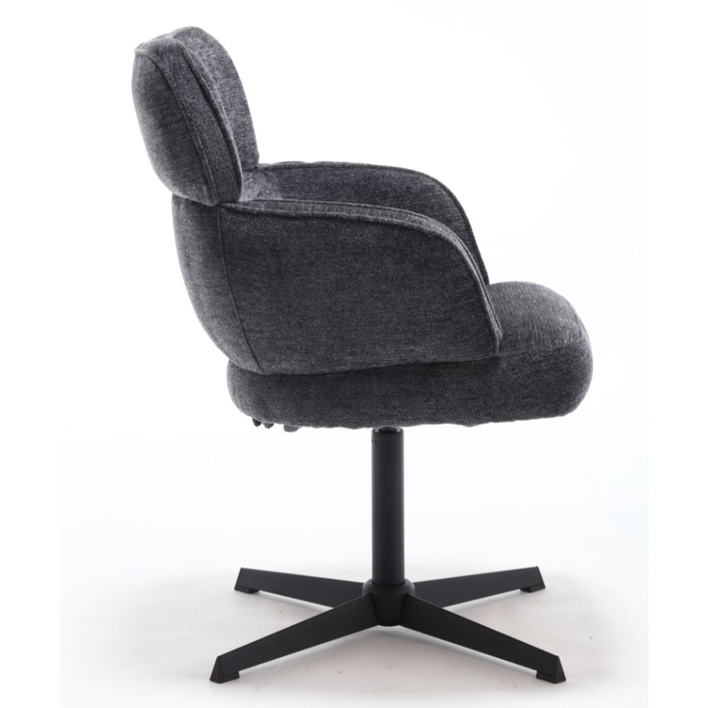 Exklusives 2er-Set Hochlehner Drehstuhl 360° MASSIMO anthrazit