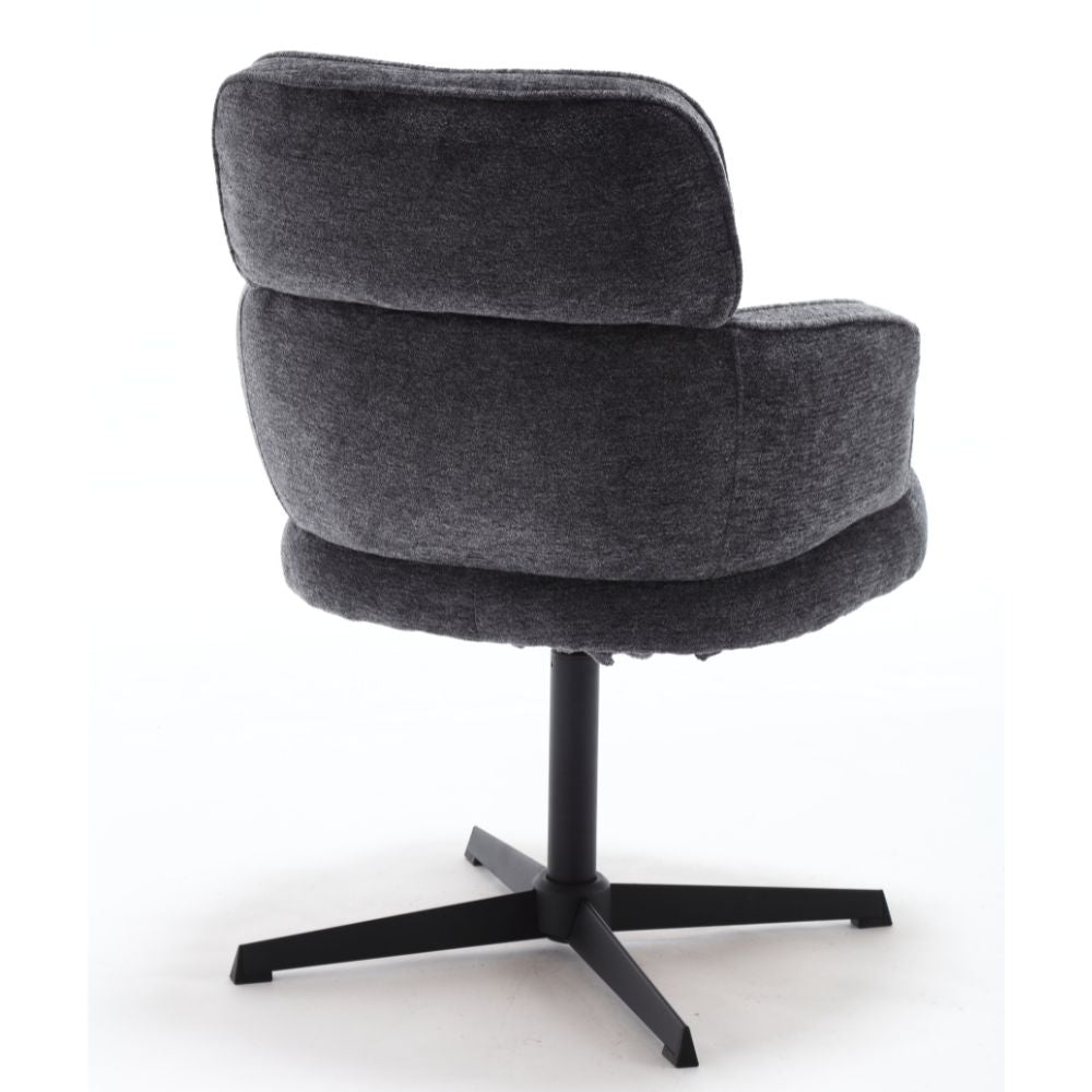 Exklusives 2er-Set Hochlehner Drehstuhl 360° MASSIMO anthrazit