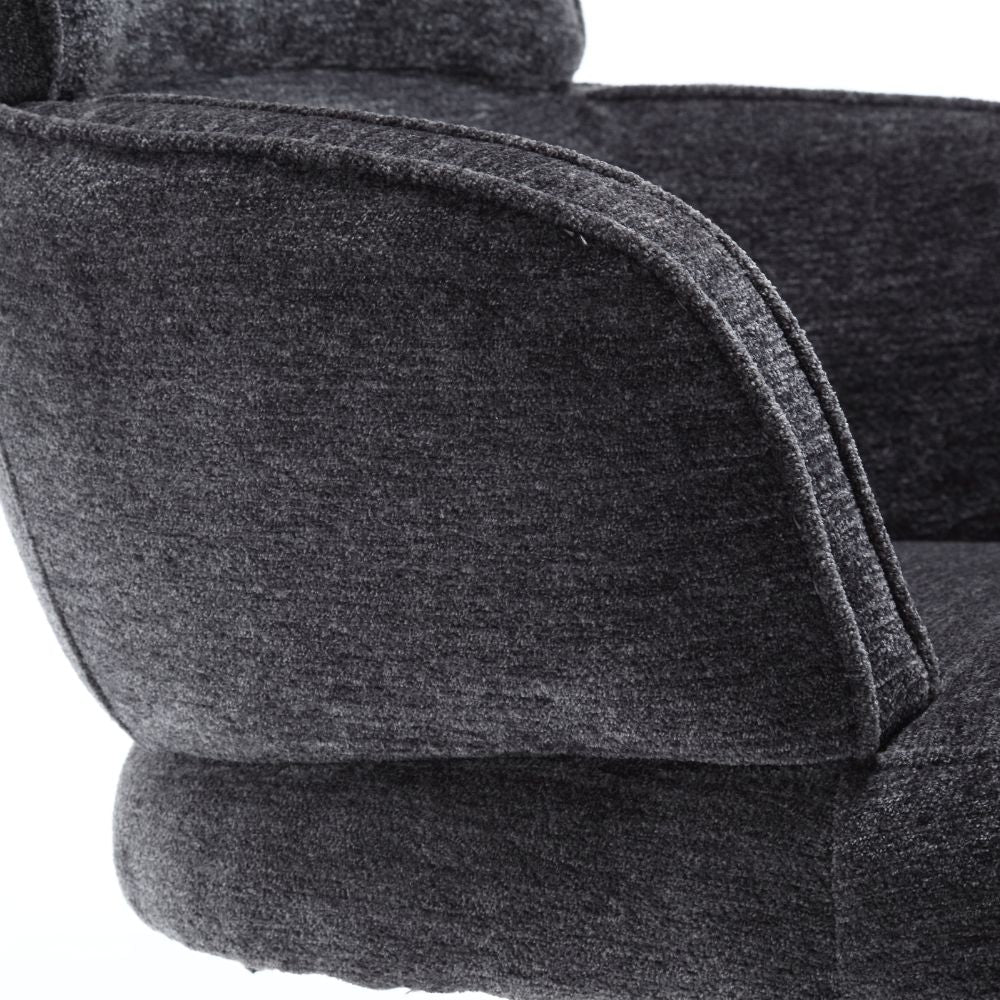 Exklusives 2er-Set Hochlehner Drehstuhl 360° MASSIMO anthrazit