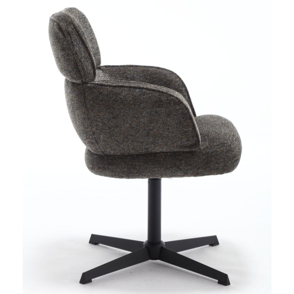 Exklusives 2er-Set Hochlehner Drehstuhl 360° MASSIMO graubraun