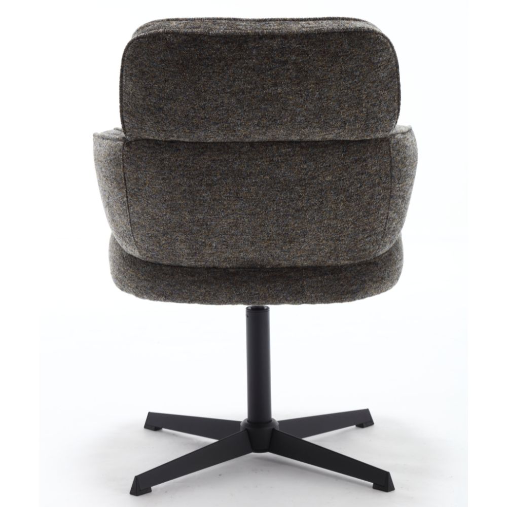Exklusives 2er-Set Hochlehner Drehstuhl 360° MASSIMO graubraun