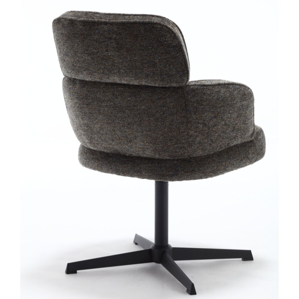 Exklusives 2er-Set Hochlehner Drehstuhl 360° MASSIMO graubraun
