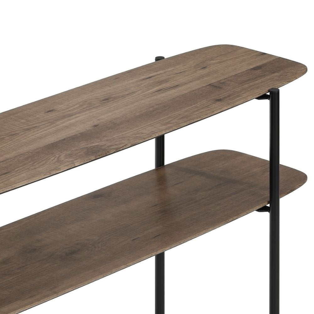 Moderner Konsolentisch PINA 120cm taupe Pinien-Optik Konsole
