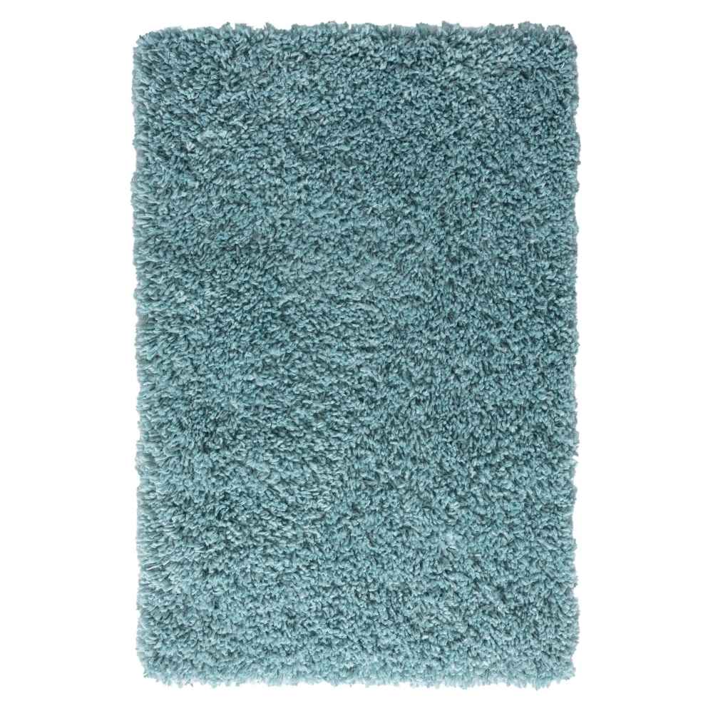 Hochflor Teppich SHAGGY hellblau rechteckig diverse Größen