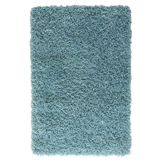 Hochflor Teppich SHAGGY hellblau rechteckig diverse Größen