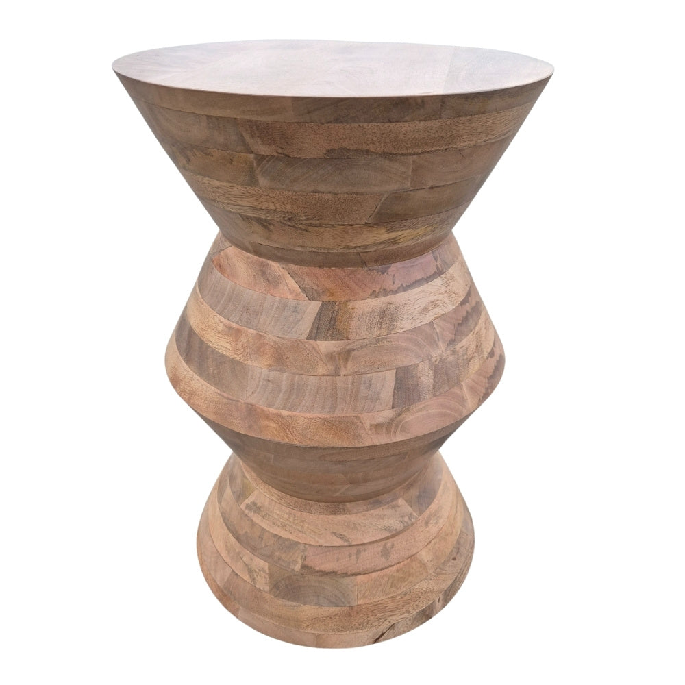 Massivholz Beistelltisch KITAR-B 50cm Mangoholz natural Handmade