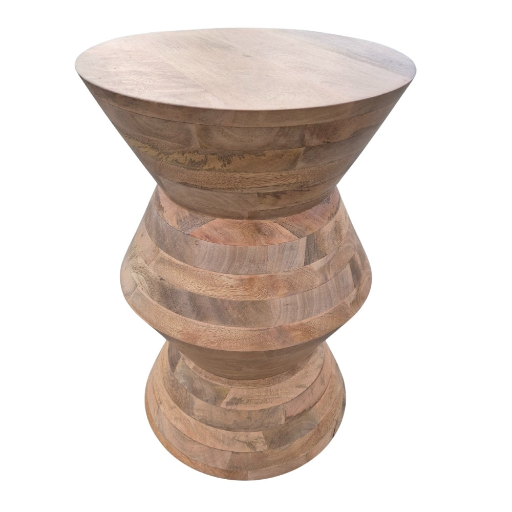 Massivholz Beistelltisch KITAR-B 50cm Mangoholz natural Handmade