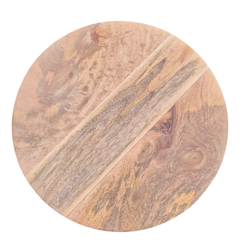 Massiver Beistelltisch KITAR-H 50cm Mangoholz natural Hocker