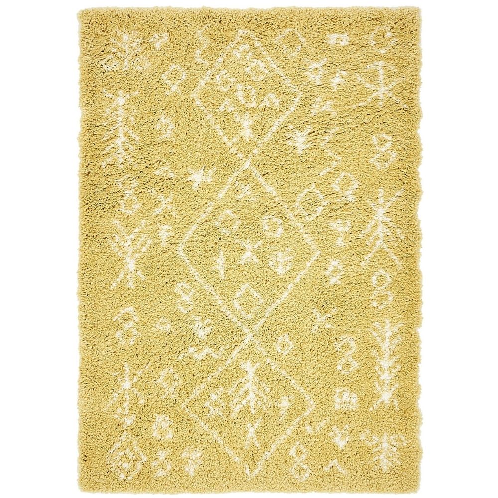 Teppich MARA Shaggy Rechteckig Gelb diverse Größen