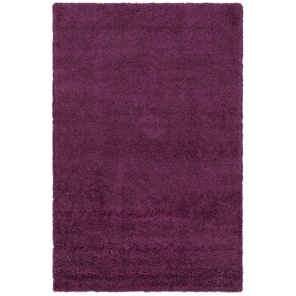 Teppich HIGH-FLOR Rechteckig Aubergine Lila diverse Größen
