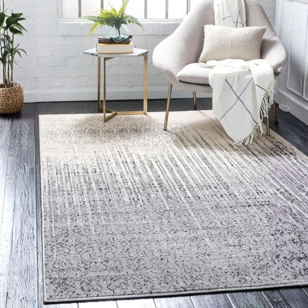 Teppich BEST TIMES Rechteckig Grau verschieden Größen
