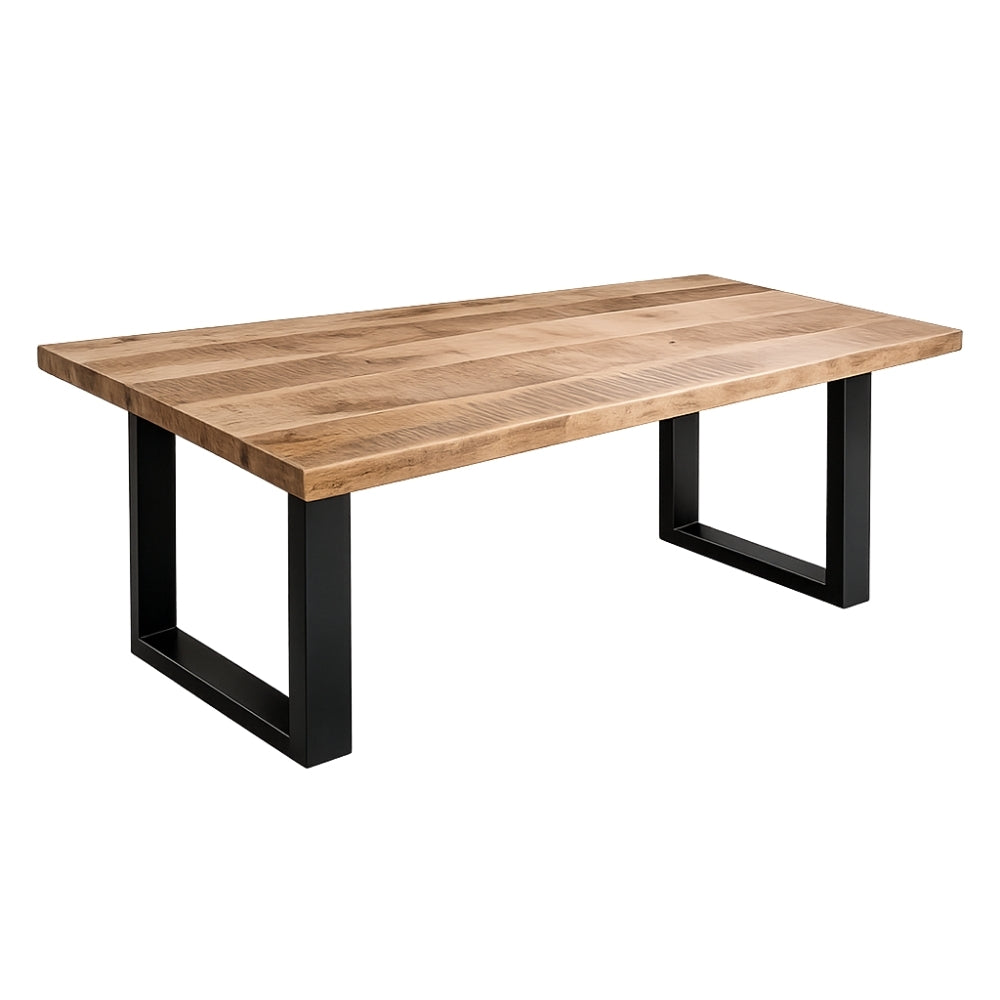 Esstisch CRAFT 160cm Mango natur  Massivholz Metall Kufengestell