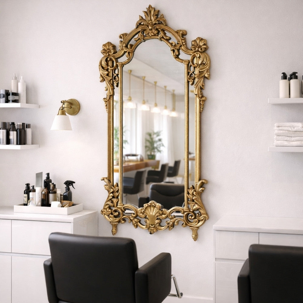 Opulenter Wandspiegel KINGDOM 150cm Gold Barock Verzierung Design