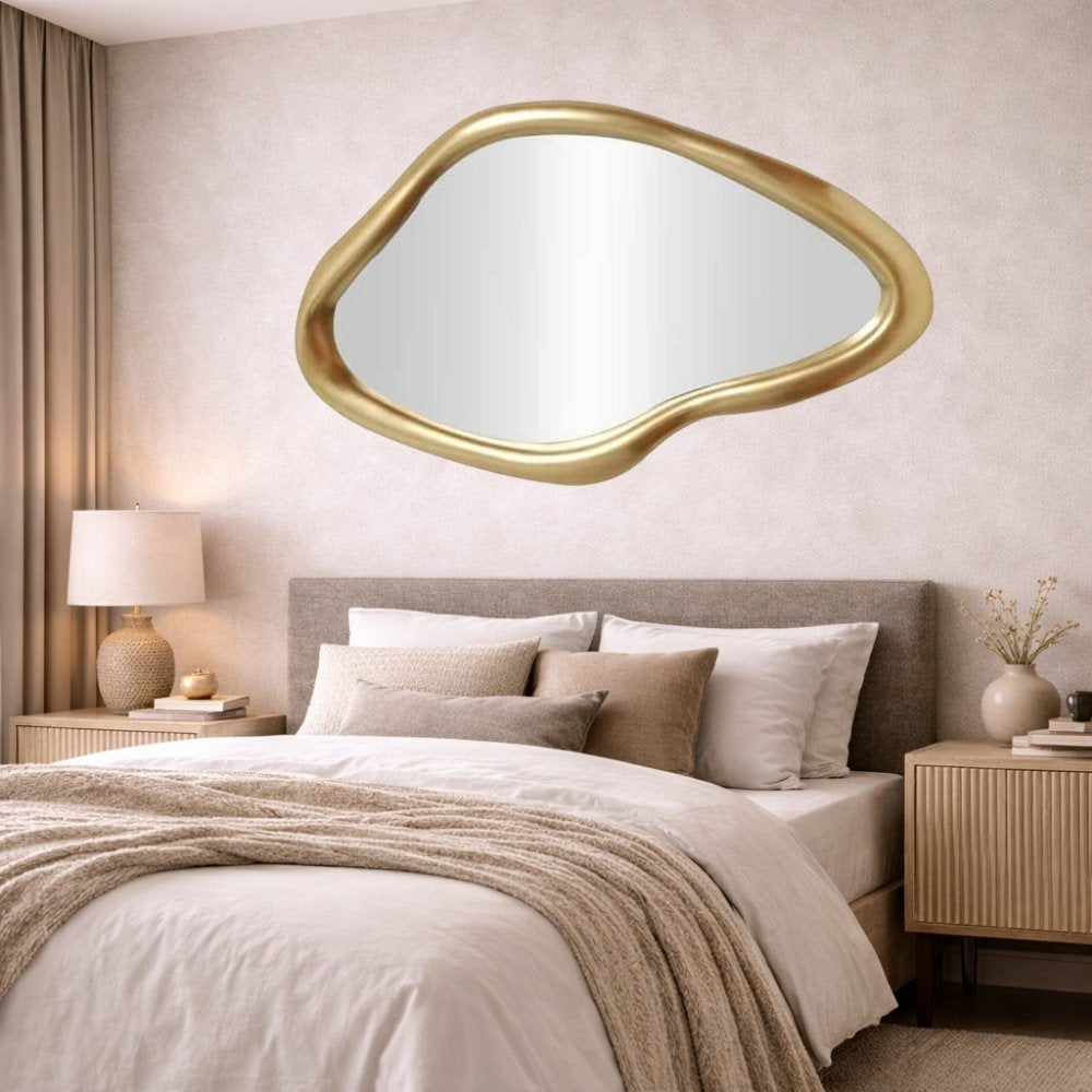 Design Wandspiegel PRINCESS 150cm Gold variabel aufhängbar