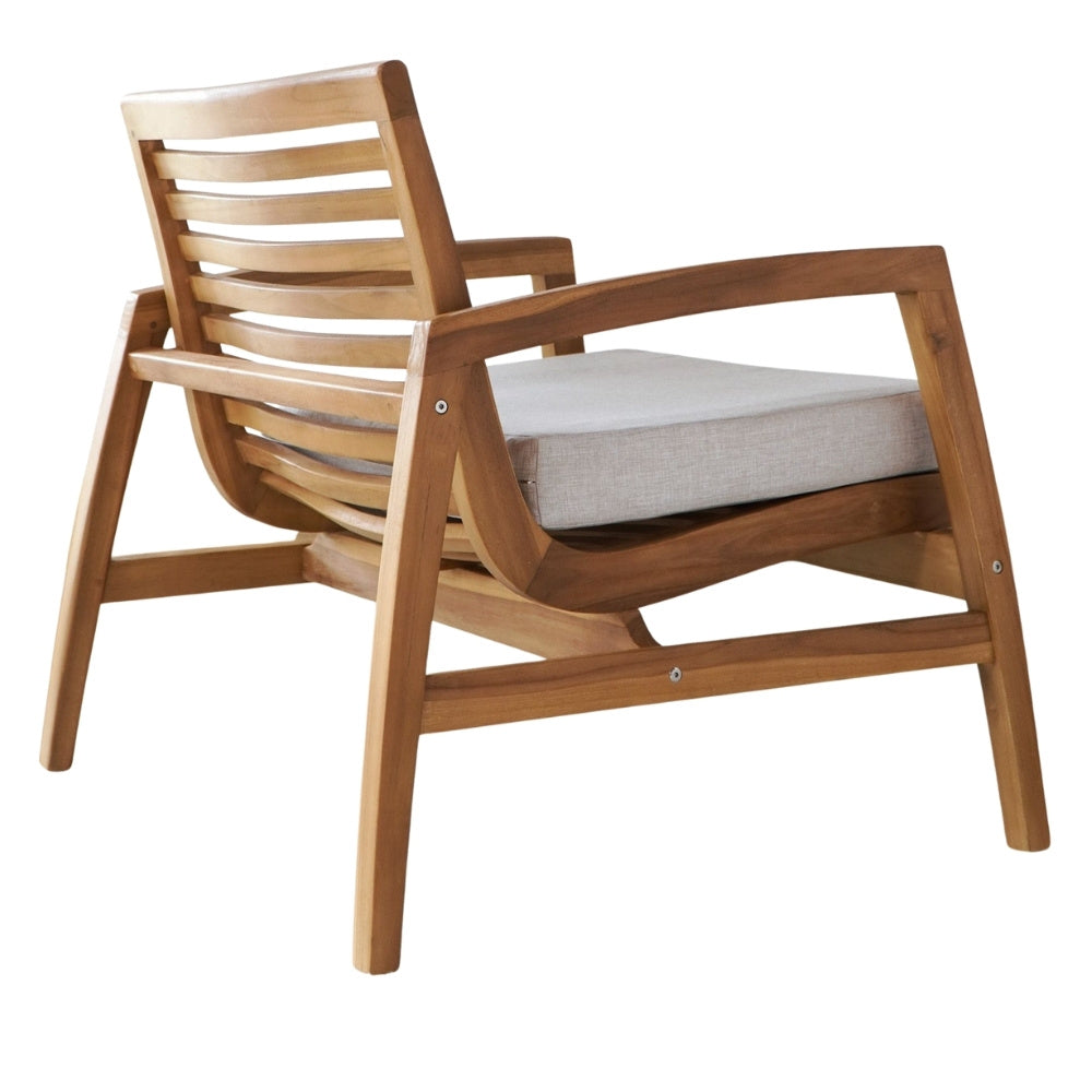 Lounge-Set MALAGA – 4-teilig Teakholz für Garten & Terrasse