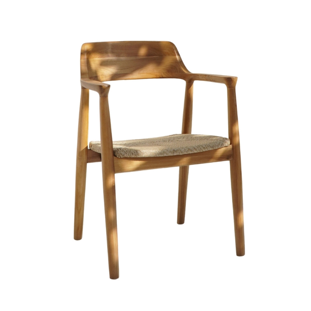 2er Set KENNEDY Teakstuhl – Outdoor Stühle aus Teakholz + Synthetic-Rattan