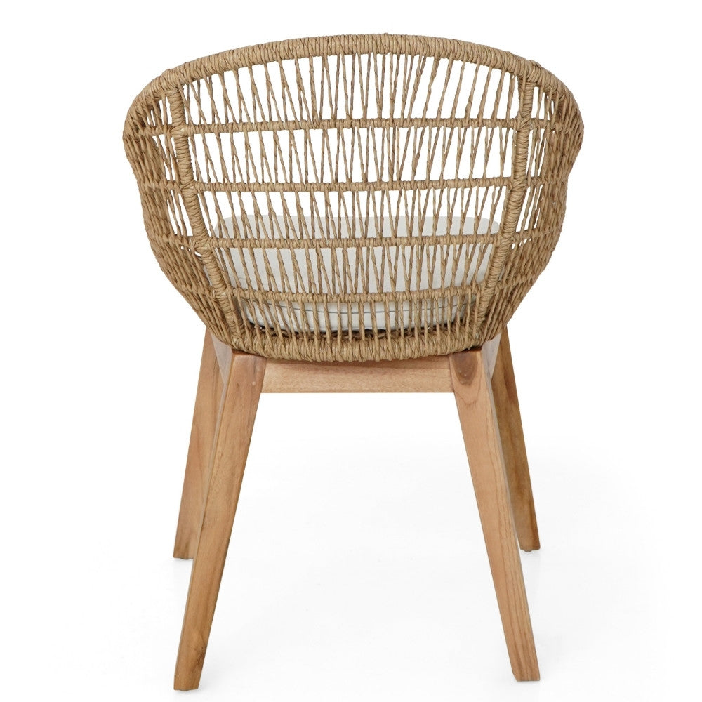 2er Set PREMA Outdoor Stühle recycelt Teak-Aluminium-Synthetic-Rattan