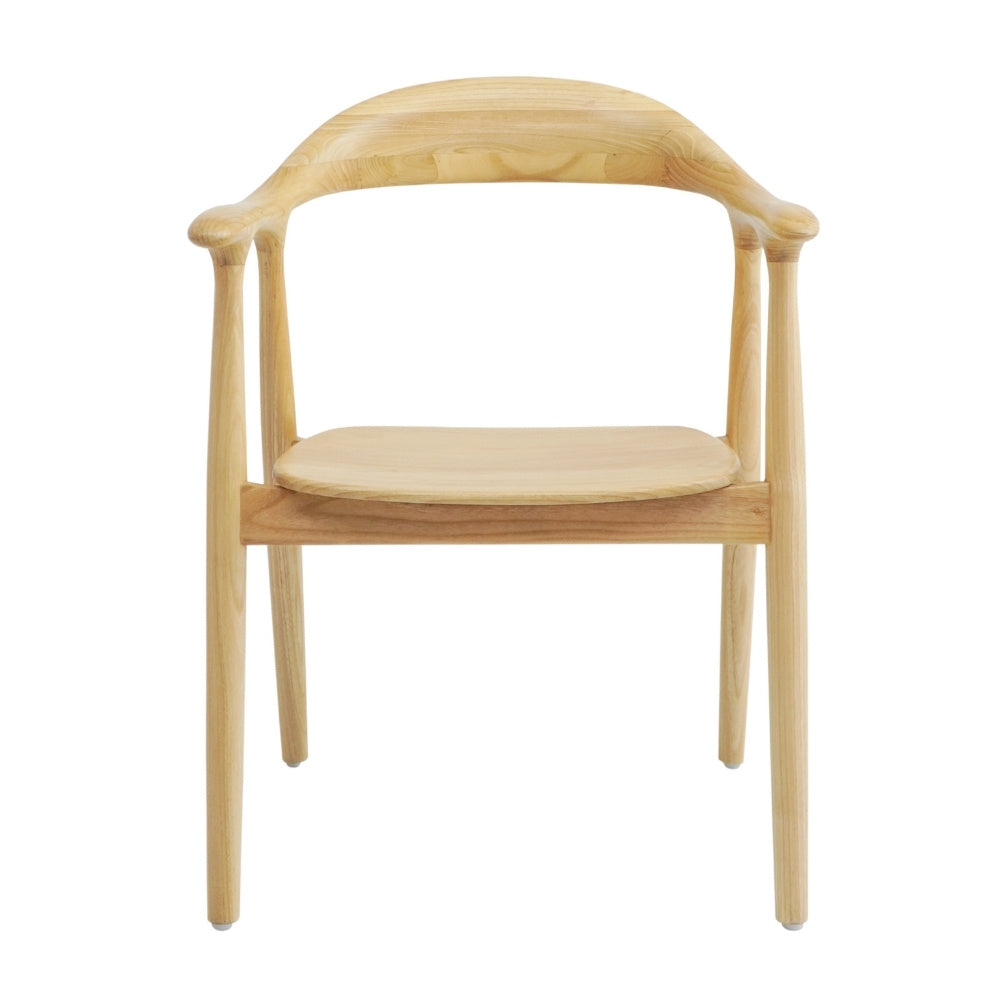 2er Set Design Teakholz Stuhl NAPOLI natürlich zeitlos Esszimmerstuhl