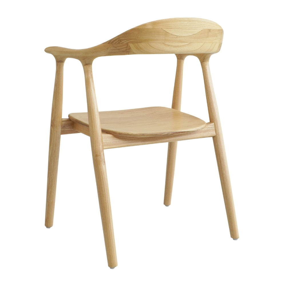 2er Set Design Teakholz Stuhl NAPOLI natürlich zeitlos Esszimmerstuhl