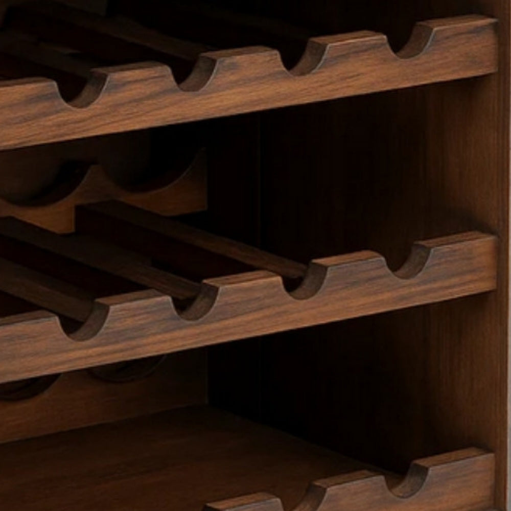 Flaschenbox SURAT Antique Grau  40cm Mahagoni Shabby Weinregal