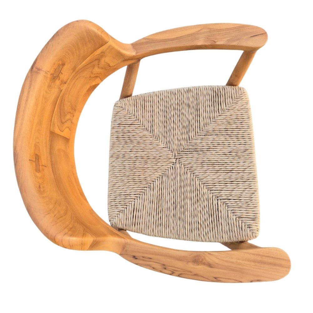2er Set KENNEDY Teakstuhl Outdoor Stühle Teakholz + Synthetic-Rattan