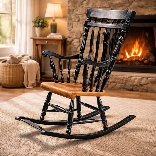 Schaukelstuhl SCANDI Teakholz – Entspannung pur - Schaukelsessel