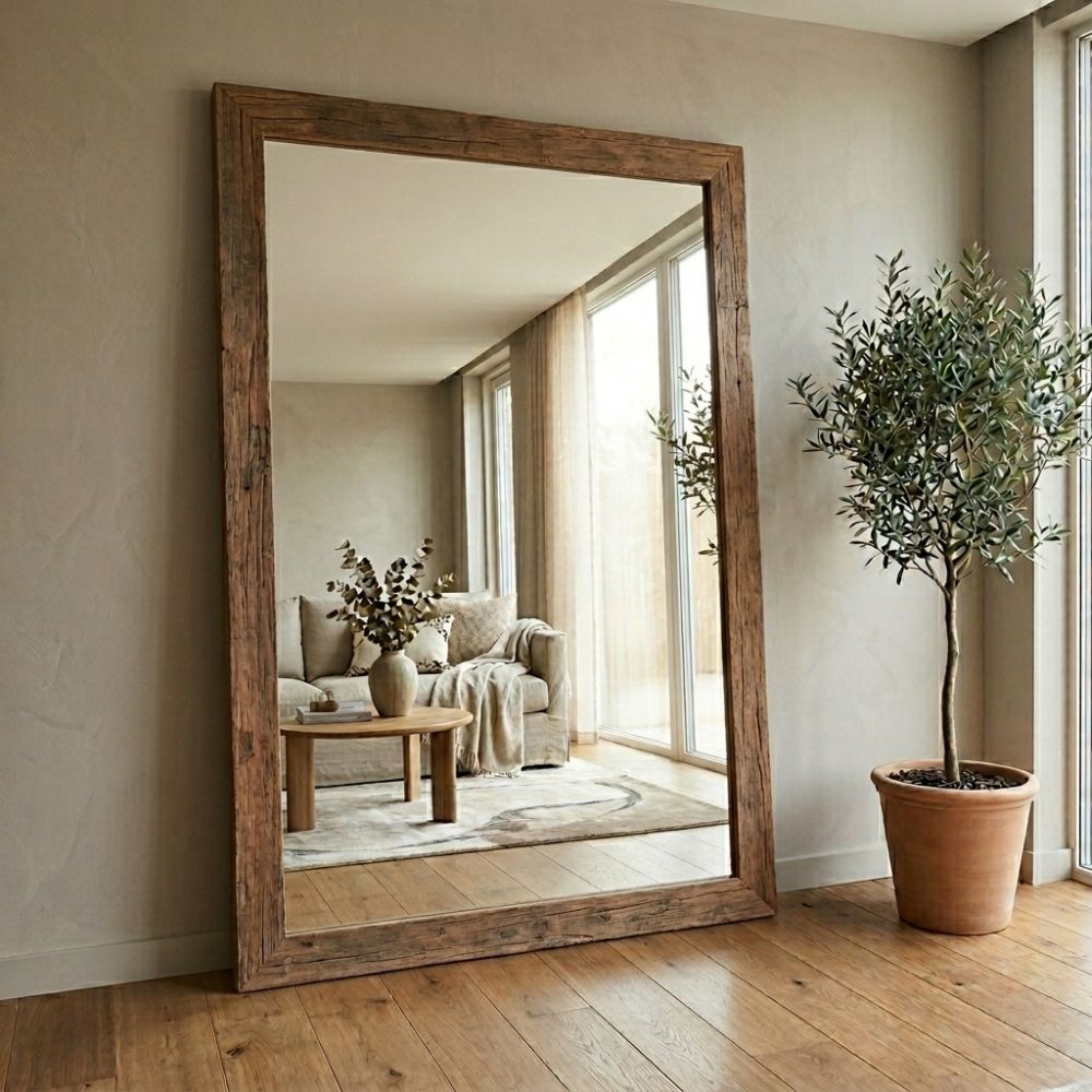 Spiegel KING-XXL ca.170x260cm recyceltes Teak Wandspiegel