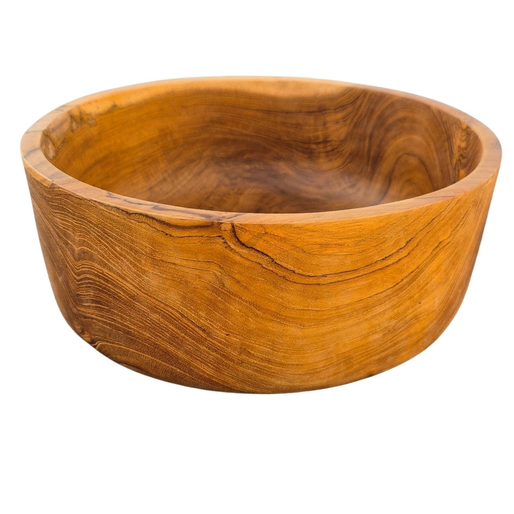 Premium Teakholz-Schale LOLA nachhaltig Holzschale D24cm Schüssel