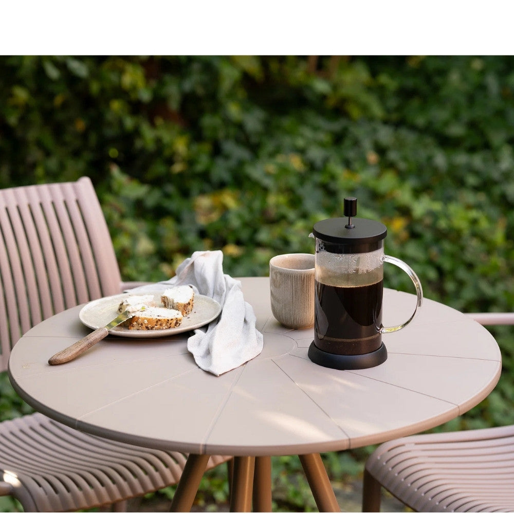 Bistro-Tisch FULHAM taupe Outdoortisch 70cm Balkon Terrasse