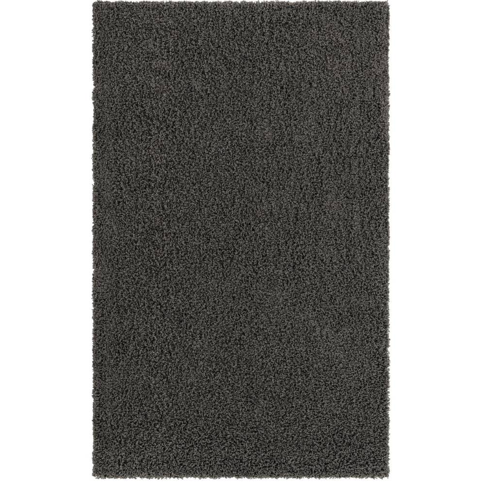 Teppich HIGH-FLOR Rechteckig Dunkelgrau 150x245 cm