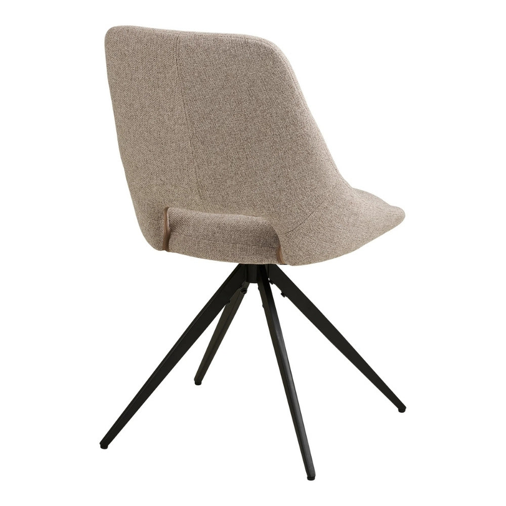 Scandi Drehstuhl NORDA Sand – Esszimmerstuhl 2er Set