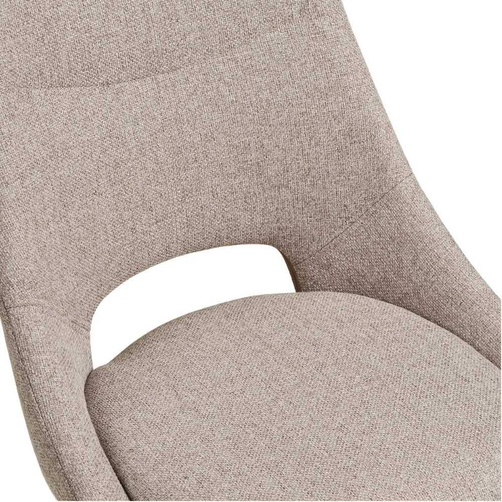 Scandi Drehstuhl NORDA Sand – Esszimmerstuhl 2er Set