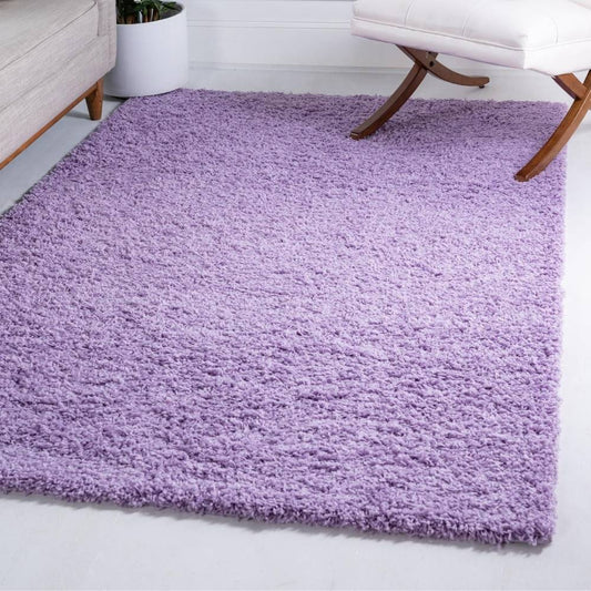 Teppich HIGH-FLOR Rechteckig Lila diverse Größen