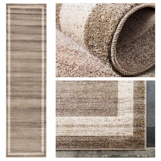 Teppich GOOD TIME  Läufer Hellbraun 80x305 cm