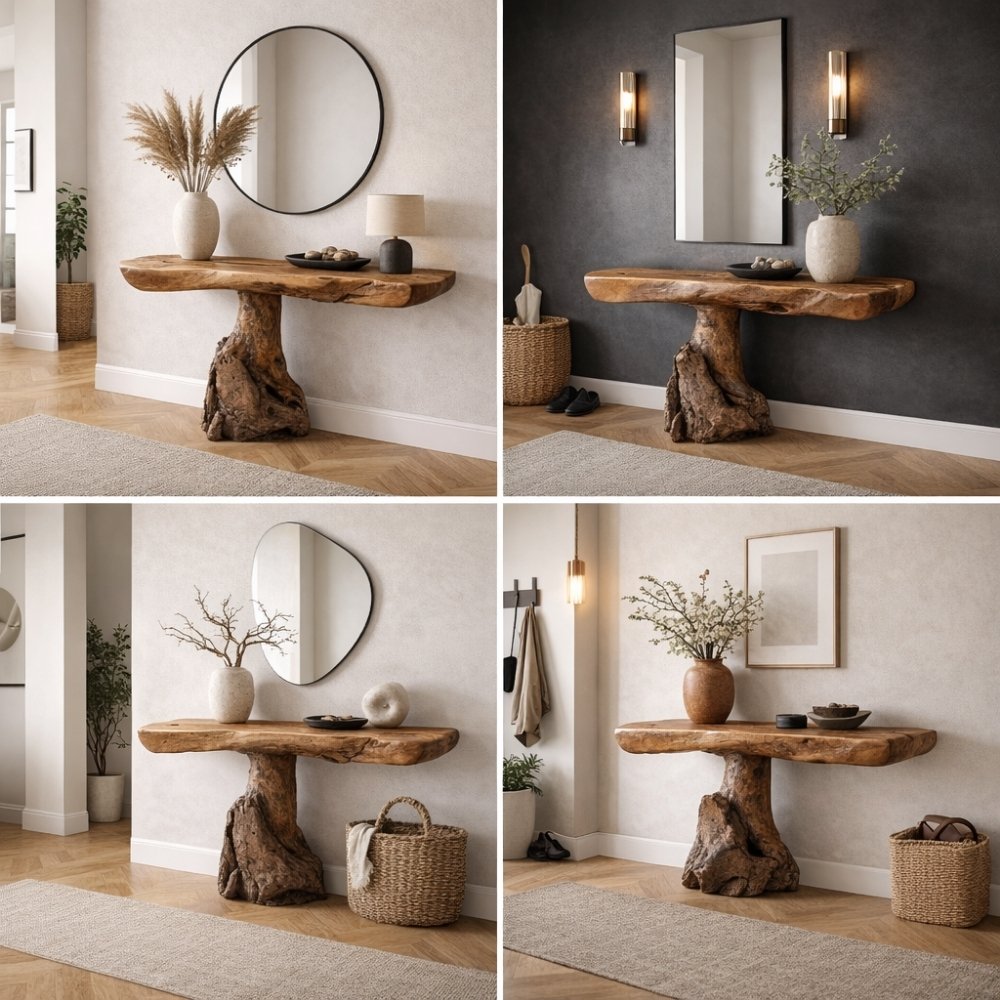 Teak Konsole PRIMITIVO Natural ca. L110cm