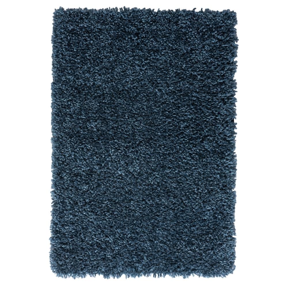 Hochflor Teppich SHAGGY dunkelblau rechteckig diverse Größen